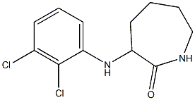 3-[(2,3-dichlorophenyl)amino]azepan-2-one Struktur