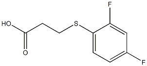 3-[(2,4-difluorophenyl)thio]propanoic acid Struktur