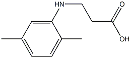 3-[(2,5-dimethylphenyl)amino]propanoic acid Struktur