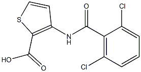 3-[(2,6-dichlorobenzene)amido]thiophene-2-carboxylic acid Struktur