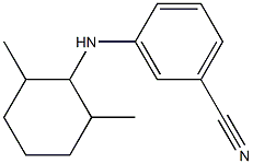 3-[(2,6-dimethylcyclohexyl)amino]benzonitrile Struktur