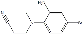 3-[(2-amino-4-bromophenyl)(methyl)amino]propanenitrile Struktur