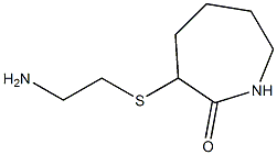 3-[(2-aminoethyl)sulfanyl]azepan-2-one Struktur