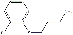 3-[(2-chlorophenyl)thio]propan-1-amine Struktur