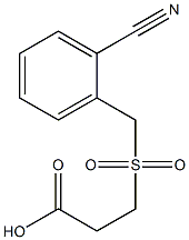 3-[(2-cyanobenzyl)sulfonyl]propanoic acid Struktur