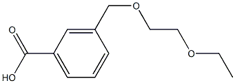 3-[(2-ethoxyethoxy)methyl]benzoic acid Struktur