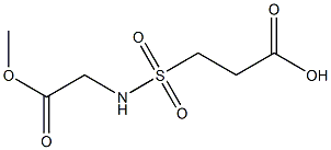 3-[(2-methoxy-2-oxoethyl)sulfamoyl]propanoic acid Struktur