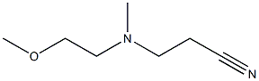 3-[(2-methoxyethyl)(methyl)amino]propanenitrile Struktur