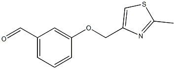 3-[(2-methyl-1,3-thiazol-4-yl)methoxy]benzaldehyde Struktur