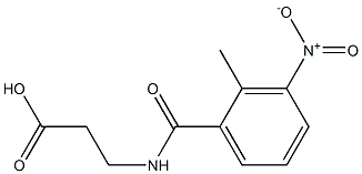 3-[(2-methyl-3-nitrophenyl)formamido]propanoic acid Struktur