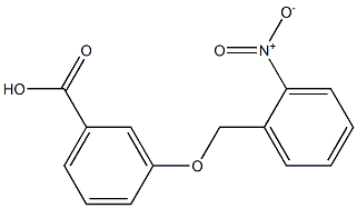 3-[(2-nitrophenyl)methoxy]benzoic acid Struktur