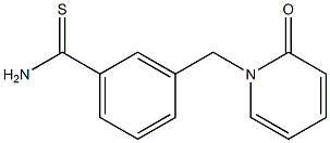 3-[(2-oxopyridin-1(2H)-yl)methyl]benzenecarbothioamide Struktur