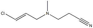 3-[(3-chloroprop-2-en-1-yl)(methyl)amino]propanenitrile Struktur