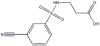 3-[(3-cyanobenzene)sulfonamido]propanoic acid Struktur