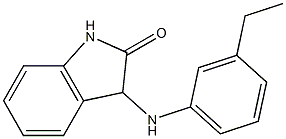 3-[(3-ethylphenyl)amino]-2,3-dihydro-1H-indol-2-one Struktur