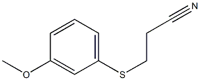 3-[(3-methoxyphenyl)sulfanyl]propanenitrile Struktur