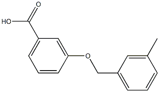 3-[(3-methylphenyl)methoxy]benzoic acid Struktur