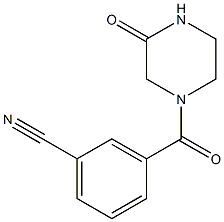 3-[(3-oxopiperazin-1-yl)carbonyl]benzonitrile Struktur