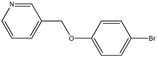 3-[(4-bromophenoxy)methyl]pyridine Struktur