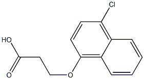 3-[(4-chloro-1-naphthyl)oxy]propanoic acid Struktur