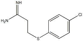 3-[(4-chlorophenyl)sulfanyl]propanimidamide Struktur