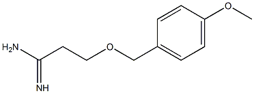 3-[(4-methoxyphenyl)methoxy]propanimidamide Struktur