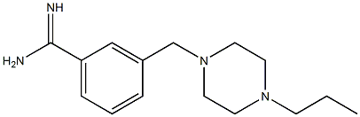 3-[(4-propylpiperazin-1-yl)methyl]benzenecarboximidamide Struktur