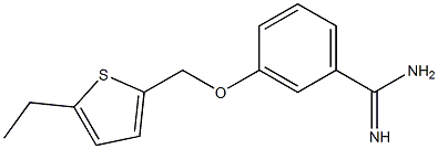 3-[(5-ethylthien-2-yl)methoxy]benzenecarboximidamide Struktur