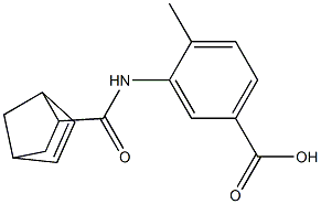 3-[(bicyclo[2.2.1]hept-5-en-2-ylcarbonyl)amino]-4-methylbenzoic acid Struktur