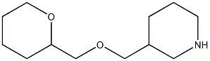 3-[(tetrahydro-2H-pyran-2-ylmethoxy)methyl]piperidine Struktur