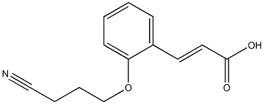 3-[2-(3-cyanopropoxy)phenyl]prop-2-enoic acid Struktur