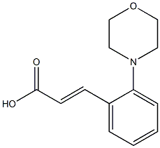 3-[2-(morpholin-4-yl)phenyl]prop-2-enoic acid Struktur