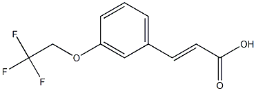 3-[3-(2,2,2-trifluoroethoxy)phenyl]prop-2-enoic acid Struktur