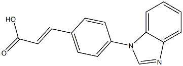 3-[4-(1H-1,3-benzodiazol-1-yl)phenyl]prop-2-enoic acid Struktur