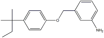 3-[4-(2-methylbutan-2-yl)phenoxymethyl]aniline Struktur