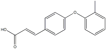 3-[4-(2-methylphenoxy)phenyl]prop-2-enoic acid Struktur