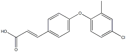 3-[4-(4-chloro-2-methylphenoxy)phenyl]prop-2-enoic acid Struktur