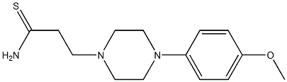 3-[4-(4-methoxyphenyl)piperazin-1-yl]propanethioamide Struktur