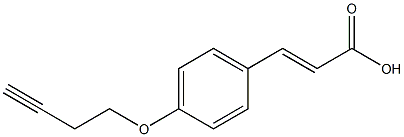 3-[4-(but-3-yn-1-yloxy)phenyl]prop-2-enoic acid Struktur