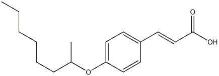 3-[4-(octan-2-yloxy)phenyl]prop-2-enoic acid Struktur