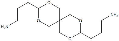 3-[9-(3-aminopropyl)-2,4,8,10-tetraoxaspiro[5.5]undecan-3-yl]propan-1-amine Struktur