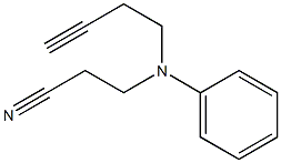 3-[but-3-ynyl(phenyl)amino]propanenitrile Struktur