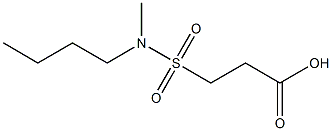 3-[butyl(methyl)sulfamoyl]propanoic acid Struktur