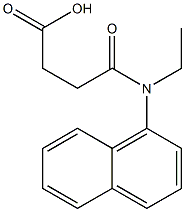 3-[ethyl(naphthalen-1-yl)carbamoyl]propanoic acid Struktur