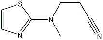 3-[methyl(1,3-thiazol-2-yl)amino]propanenitrile Struktur