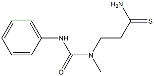 3-[methyl(phenylcarbamoyl)amino]propanethioamide Struktur