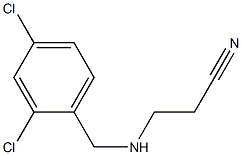 3-{[(2,4-dichlorophenyl)methyl]amino}propanenitrile Struktur