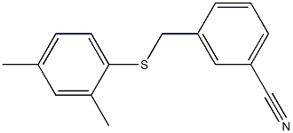 3-{[(2,4-dimethylphenyl)sulfanyl]methyl}benzonitrile Struktur