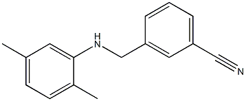 3-{[(2,5-dimethylphenyl)amino]methyl}benzonitrile Struktur