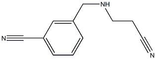 3-{[(2-cyanoethyl)amino]methyl}benzonitrile Struktur